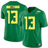 Oregon Ducks 13 Troy Hill Apple Green Nike College Football Jersey Dzhi,baseball caps,new era cap wholesale,wholesale hats